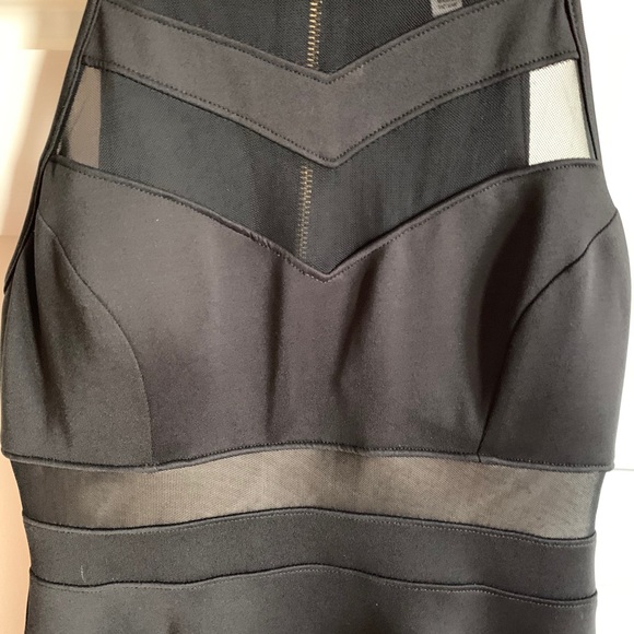 Black high neck dress - Picture 2 of 4